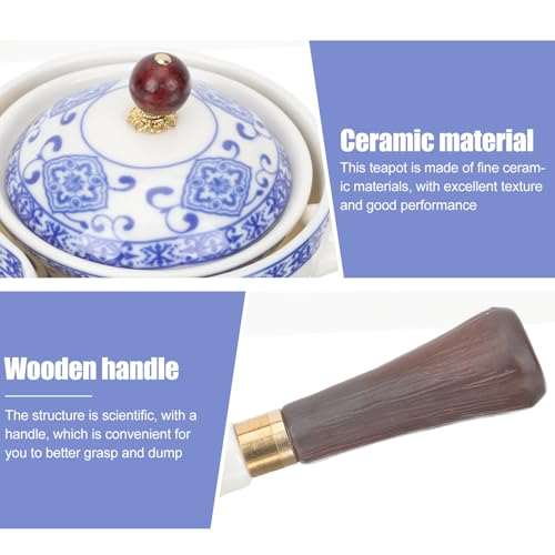 Juego de té de cerámica de diseño chino para relajarse en casa 4