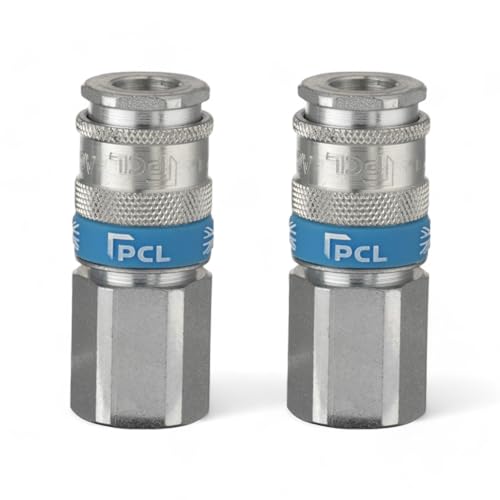 x2 Genuine PCL Air Line XF Euro Range Female Coupling 1/2 Fitting Connector