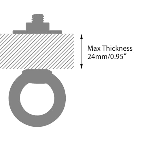 Image of M10 x 38mm Stainless Eye Bolt with Nuts 4 Pack, 3 /8 inch x 1.5 inch Long Shoulder Lifting Ring Eye Bolt for Boat & Hanging, Heavy Duty Marine Grade Threaded Eyebolts for Swing Tie Down Outdoor