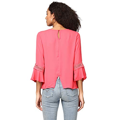 Image of Harpa Women's Synthetic Round Neck Regular Fit Top