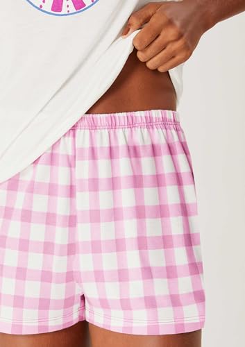 Pijama Curto Feminino Estampado - Rosa P