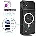 Wireless Charging Case for iPhone 11, 10000mAh High Capacity Portable Rechargeable Protective Battery Case Wireless Charging Compatible with iPhone 11 (6.1 inch) Extended Battery Charger Case (Black)