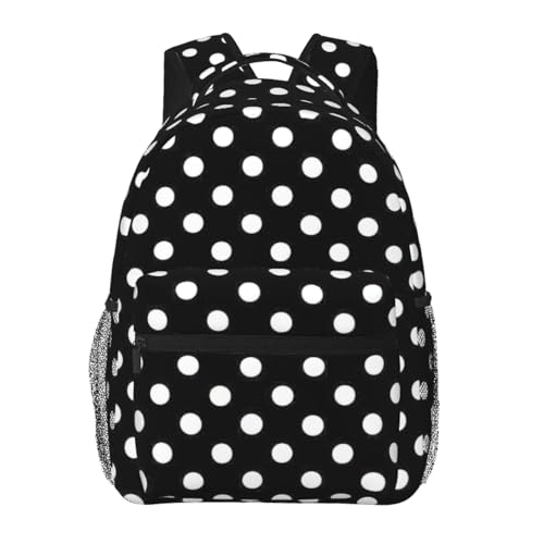 Mochila plegable de lunares con gran capacidad y diseño compacto para camping