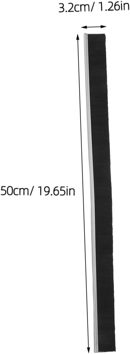 2pcs Door Brush Sweep Flexible Bristle Design for Door and Floor Wear-Resistant Plastic and Metal Material Convenient Installation for Indoor Living Area Seal and Draft Guard