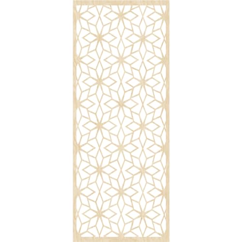 Image of Lake Decorative Pierced Fretwork Wood Wall Panels, 15 3 /8 inchW x 39 3 /8 inchH x 1 /4 inchT, Birch