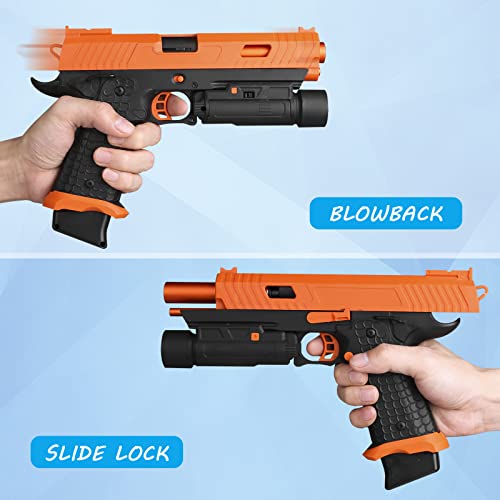 Gel Blaster JM-X5,Gel Toys with Goggles and Drum,Upgrade Version for X2 with Easter Outdoor Games and Backyard Fun for Ages 14 years old and up and Adults,Orange - Image 4