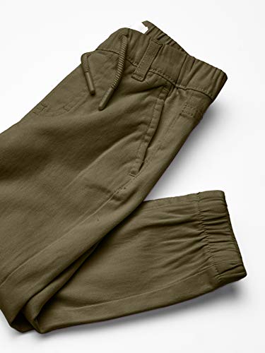 Levi's Girls' Soft Brushed Jogger Pants, Olive Night, 4T #TOP3