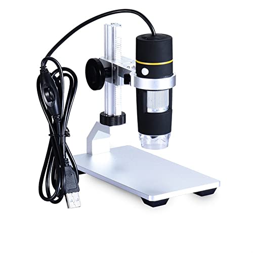 ラボ用顕微鏡アクセサリー 500X LED 電子拡大鏡ポケット USB デジタル顕微鏡、持ち上げ可能なブラケット付き、ビューティー サロン検出用スタンド