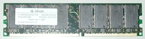 Infineon - 512MB DIMM DDR PC3200 (400MHz) Unbuffered - HYS64D64320GU-5-B