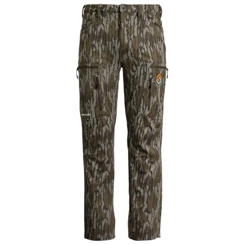 ScentLok Camo Hunting Pants for Men - Savanna Aero Fuse Lightweight Gear (Mossy Oak Bottomland Original, X-Large)