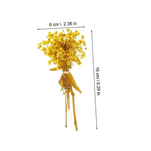 Paquete de 3 Ramilletes de Flor Secas Babys Breath miniatura 2