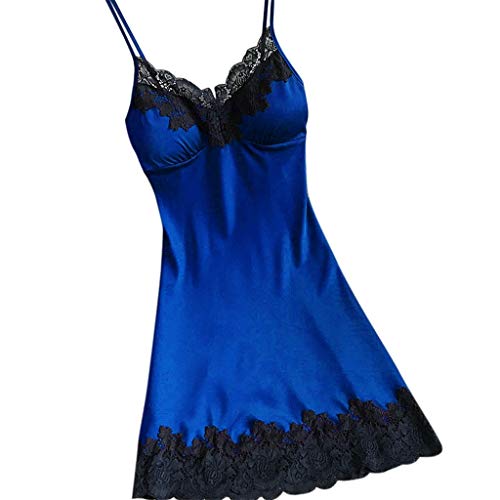 Damen Spitze Negligee Dessous, Blingko Satin Nachthemd Shorts Schlafanzug BH Und Unterhose Sexy Babydoll Reizwäsche Dessous Damen Sexy Reizwäsche Unterwäsche Frauen Erotic Lingerie