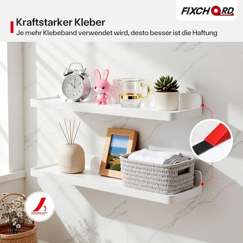FIXCHORD Doppelseitiges Klebeband Extra Stark, 5M*12MM Klebeband Doppelseitig, Wasserdichtes Montageband, Doppelseitiges Schaumstoffband für Auto, LED-Streifen, Wand, Wohn, Bürodekor und Außende