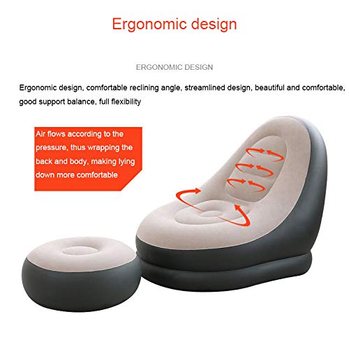 Sofá inflable regalo de estudio sillón azul cómodo para estudiantes 7