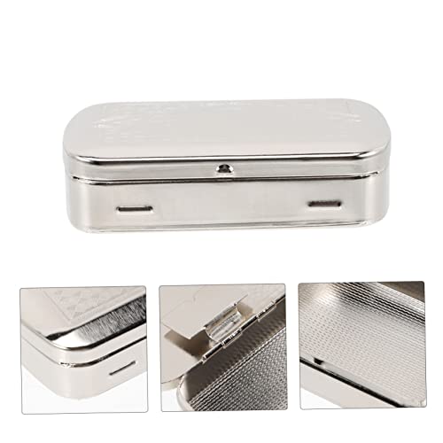 Cabilock 2Pcs Box Travel Decor Box Organizer Metal Storage Box Metal Cases Package Classic Case Metal Box Humidor Antique Shell Man Outdoor Stainless Steel Jewelry Box Jewelry Case #TOP4