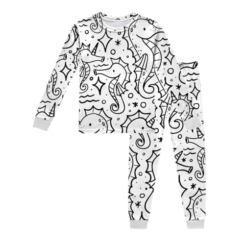 Pyjama pour enfants filles garçons en polaire moelleuse avec pantalon