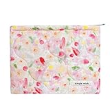 Sunwel Fashion Floral Makeup Bags Coquette Aesthetic Cute Cosmetic Bag for Women Girls
