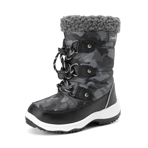 DREAM PAIRS Jungen Mädchen Unisex Kinder Schneestiefel...