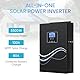 novopal® 3500W Hybrid Wechselrichter 24V DC auf 220V/230V AC Off Grid Reiner Sinus Solar Wechselrichter mit 100A MPPT Laderegler maximale PV 500V DC Arbeit mit 24V Blei-Säure und Lithium Batterien