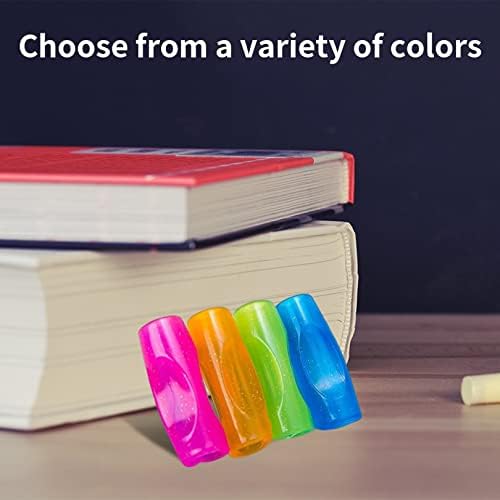 Besmrpg Pencil Grips, 8 Pcs Colorful Soft Silicone Pencil Grips, Pencil Grip Grip Pen Corrector Writing Tool Ergonomic Writing Aid for Children Kids Adults