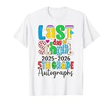 Last Day of School Autographs 2025-2026 5th Grade Graduation T-Shirt
