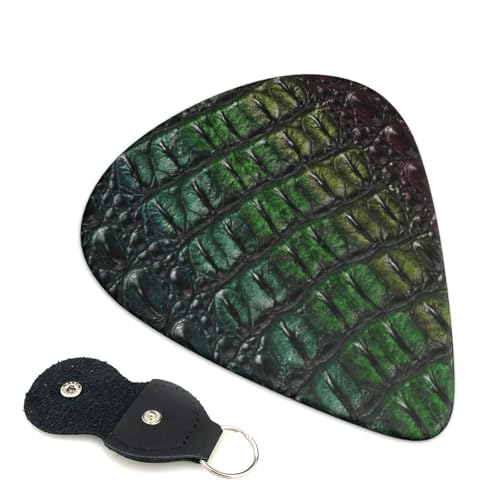 淡水ワニの骨皮動物 エレキベースウクレレピック Abs 素材エレアコ弦楽器 初心者トライアングルピック 6 枚セット 0.71mm