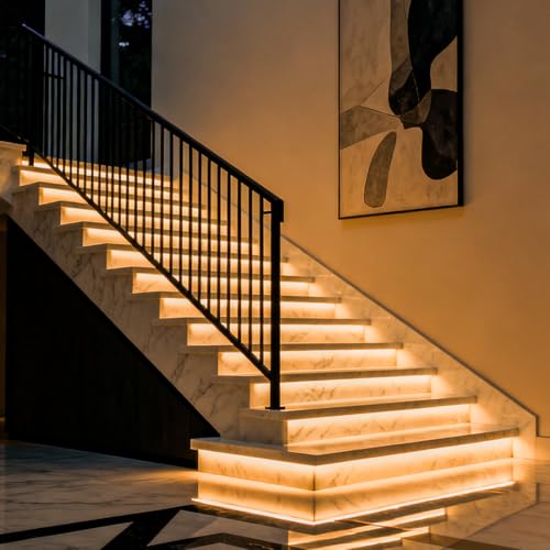 Image of BTF-LIGHTING 3mm Width Ultra Thin FCOB COB LED Strip,UL Listed Warm White 2700K Super Narrow Uniform Light,16.4FT DC12V CRI90+ LED Tape Light for Home Indoor DIY Lighting(No Adapter or Controller)