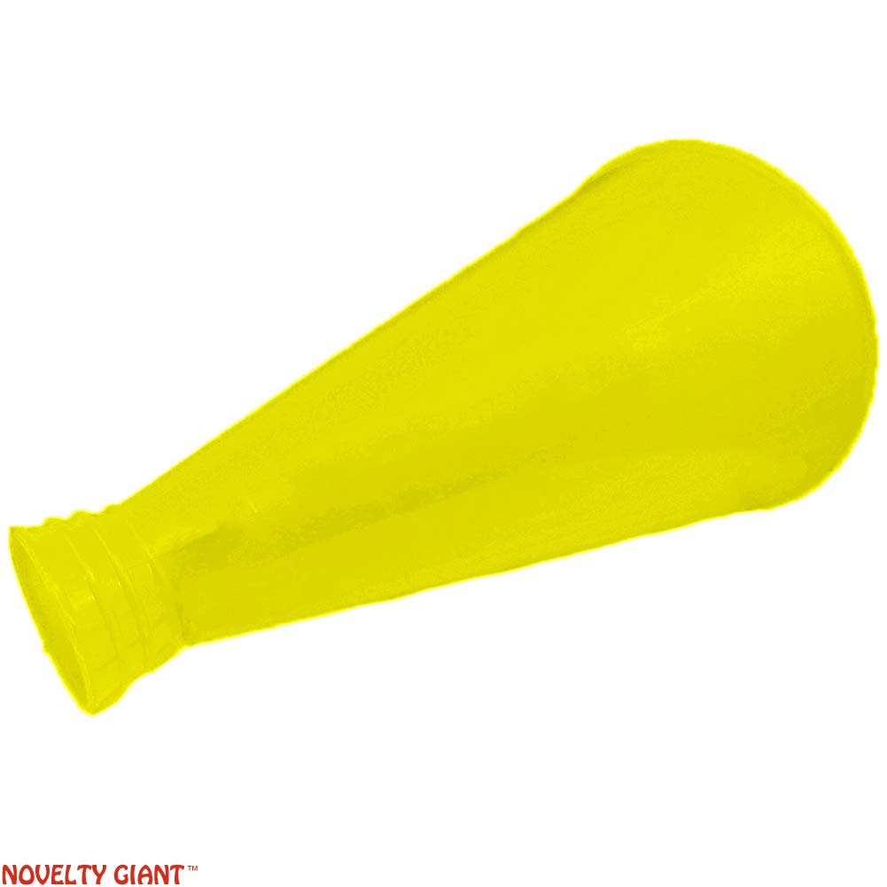 9" Yellow Plastic Megaphone Cheerleader Hollywood Movie Director Prop : Sports & Outdoors