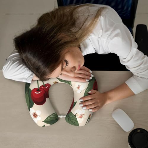 Almohada de viaje espuma viscoelástica negra 30x25 cm miniatura 7