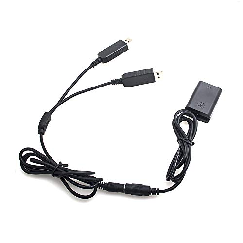 Câble adaptateur Fotga USB vers batterie NP-FW50 décodée pour Sony A6000 et A7