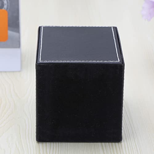 Pu Leather Pen Holder Black Square Pen Holder Cup For Desk Office Supplies Stationery Organizer Pencil Cup Multifunctional Desktop Office Accessories Storage Box Faux Leather Pen Holder Container Box #TOP7