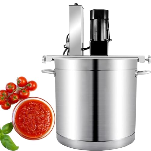 Batidora Eléctrica Salsas,Batidora Automática Alimentos,Batidora Automática Acero Inoxidable 20 L, 25 L Y 40 L,Para Preparar Mermeladas, Salsas,Rellenos,Sazonar Y Mezclar Salsas,40L