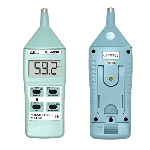 Digital Sound Level Meter (Range: 30 to 130 dB) for Auditoriums, Vehicle Noise Testing, Theatres, Schools Along with Factory Calibration Certificate Model: SL-4030