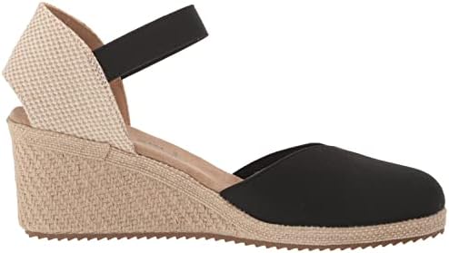 Anne Klein Women's Zuri Wedge Sandal, Black, 7 | Image 5