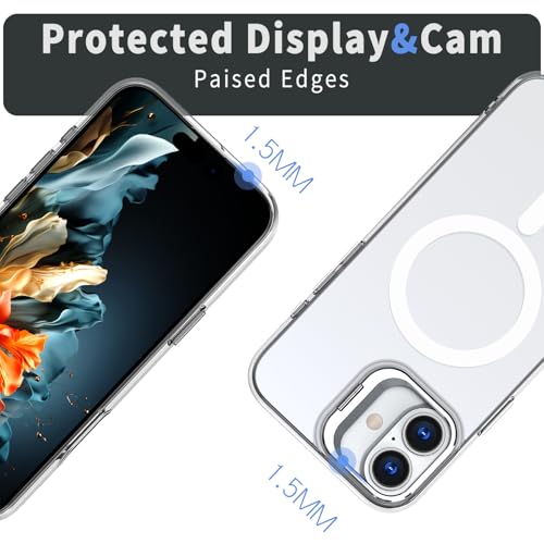 IDweel for iPhone 17 Case with Built-in Camera Stash Stand, Compatible with MagSafe, Slim Fit & Lightweight, Magnetic Hard Back Soft Edge Anti-Yellow Anti-Fingerprint Flexible Shockproof Cover,Clear by IDweel - Used condition - Image 8