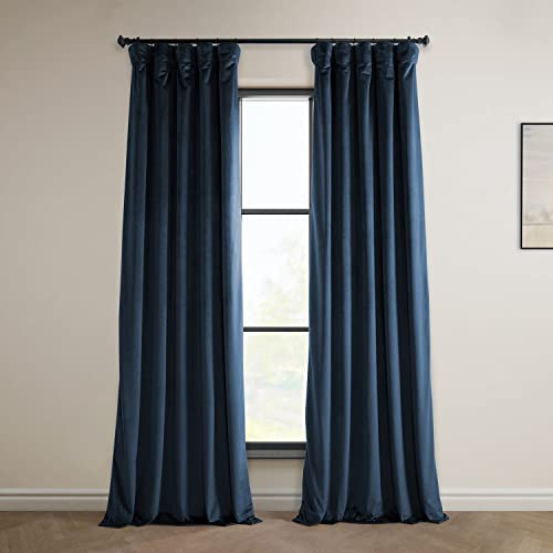 HPD Half Price Drapes Heritage Plush Velvet 108 Inches Long Darkening Curtains for Bedroom & Living Room 50W x 108L