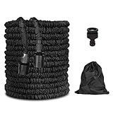 manguera flexible para lavabo Fácil de almacenar: no te preocupes por los enredos, torsiones o nudos. Ligero, flexible y portátil diseño extensible que hace que la manguera de jardín se pueda ahorrar espacio.