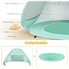 Tienda de playa para bebé con piscina, refugio solar UV plegable para infante (Verde) miniatura 4