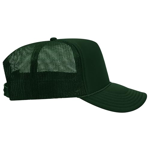 Authentic Fishing & Hunting Mesh Back Trucker Hat - The Ultimate Accessory for Outdoor Activies (US, Alpha, One Size, Dark Green)