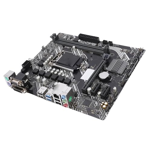 YUEHISY LGA 1200 Motherboard, H410 Chipset M ATX DDR4 Board with PCIe 3.0 X16 & HDMI, 64GB Dual Channel, 4x SATA 6Gb/s, for 10th Gen Core I3/i5/i7 Desktop Builds