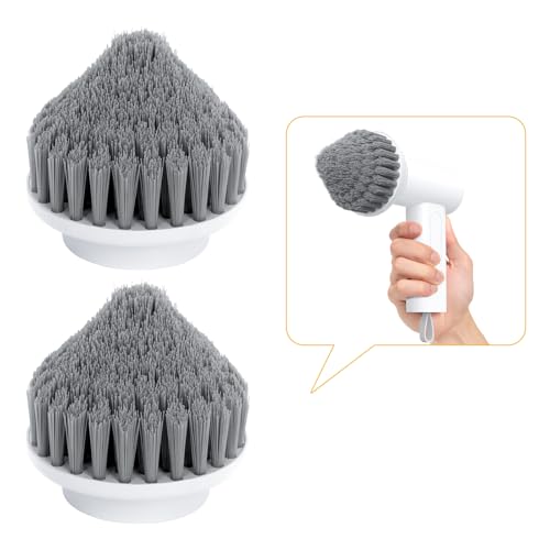 Image of 2Pcs Corner Brush Heads Set for Electric Spin Scrubber Cleaning Corners Gap Edge, and Hard-to-Reach Places(White)