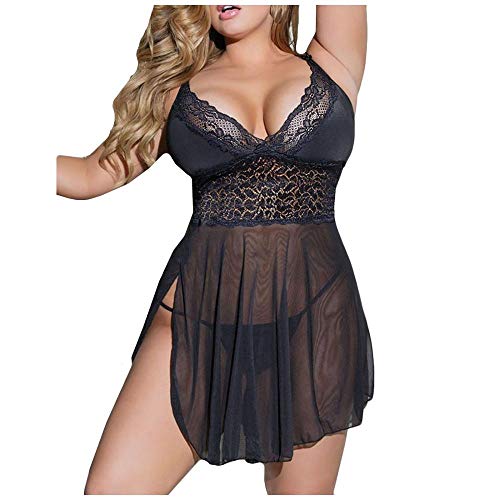 Lingerie sexy femme grande taille le cadeau idéal de vêtement de nuit en dentelle