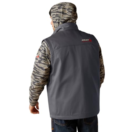Image of ARIAT Men's Fire Resistant Basic Insulated Vest, Iron Grey, 3X-Large Tall