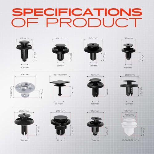 Repuesto de clips y sujetadores de parachoques para Subaru Forester 4