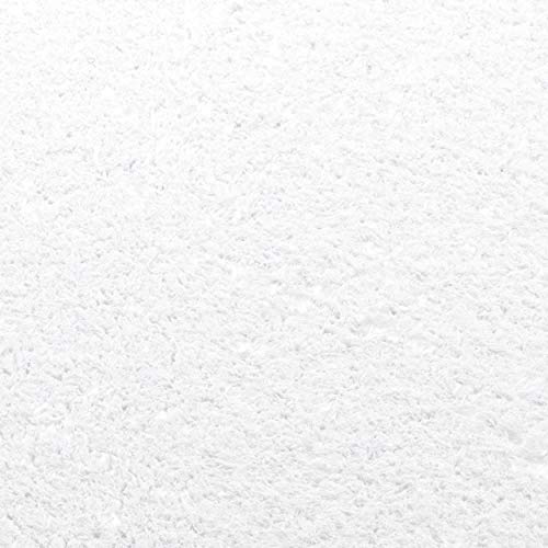 Baumwollputz Flüssigtapete Schneeweiß mit Glanzfaserstücken