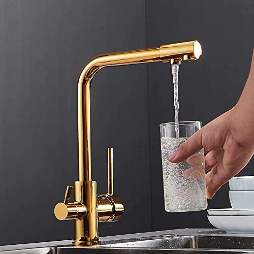 Robinet purificateur d'eau chaude et froide mitigeur chrome poli