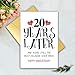 Bhiosng Happy 20th Anniversary Cards Gifts for Wife Husband Couple Spouse, Romantic 20 Year Wedding Anniversary Card for Him Her, Sweet 20th Anniversary Decorations for Women Men