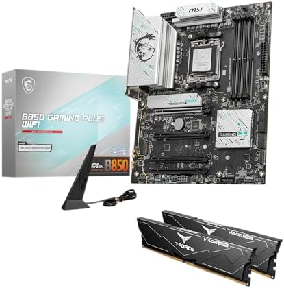 MSI B850 GAMING PLUS WIFI Motherboard,ATX-Supports AMD Ryzen 9000...