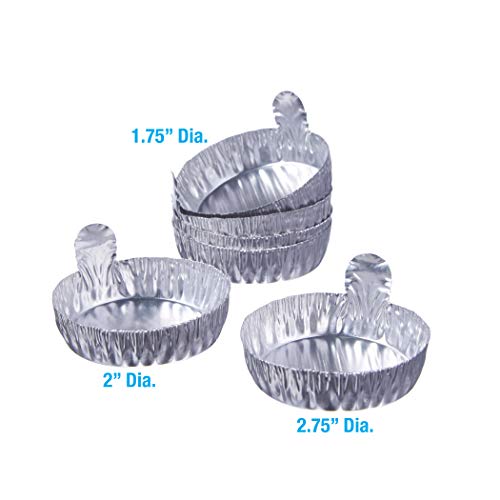 Dyn-A-Med 80065L Aluminum Disposable Weighing Dish, With Crimped Sides And Tab, 70Mm Id (Pack Of 100) #TOP6
