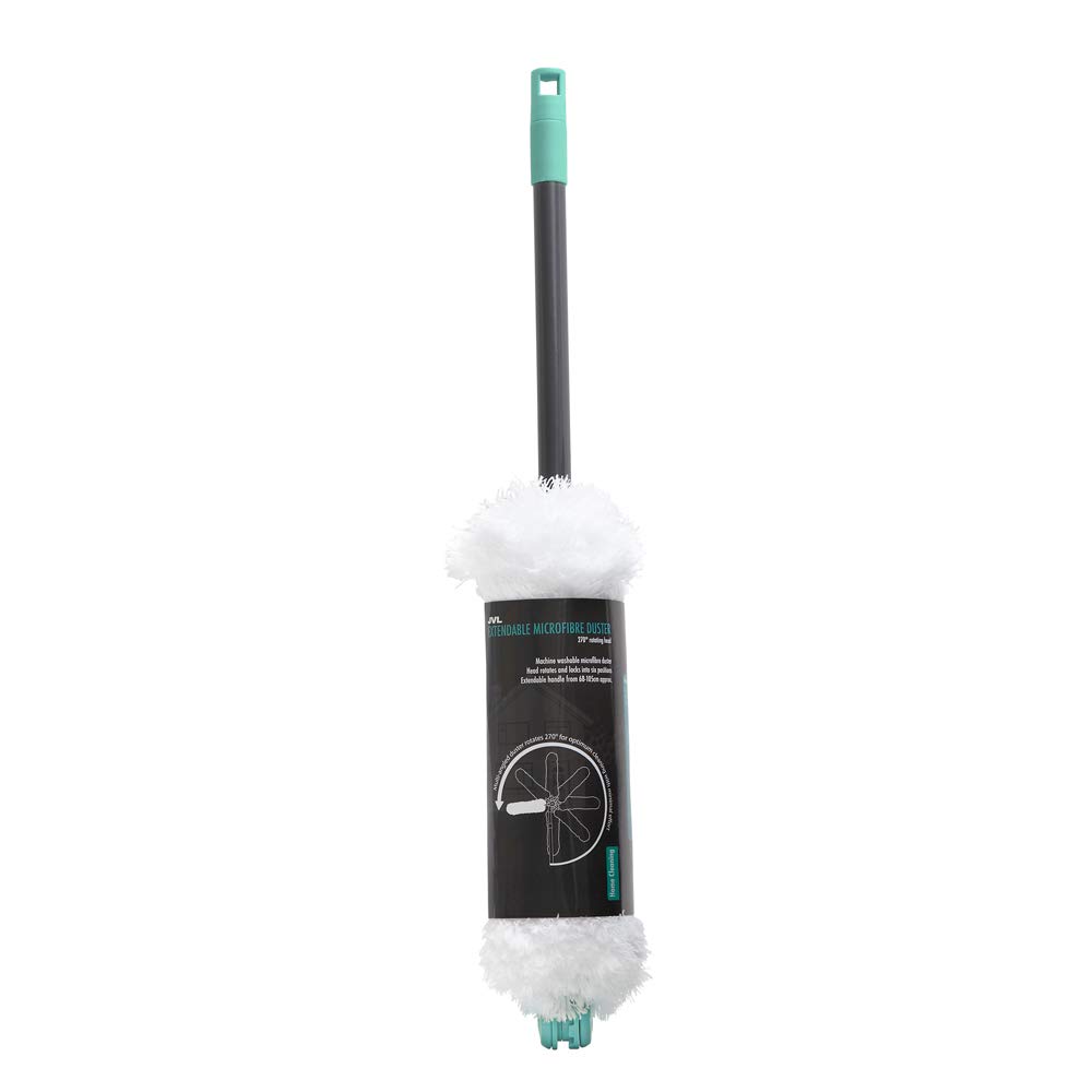 Jvl Turquoise/Grey Super-Absorbent Extendable Microfibre Multi-Angle Duster